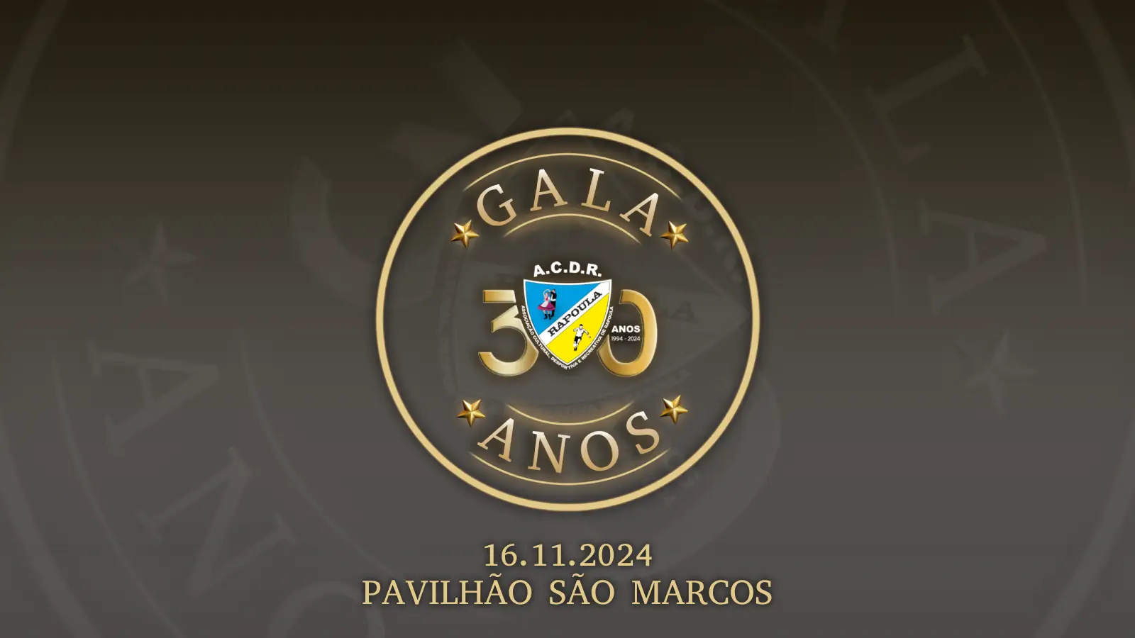 A ACDR Rapoula celebra o seu 30.º aniversário no dia 16 de novembro de 2024